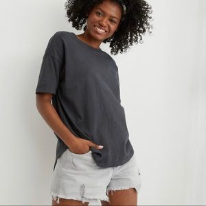 Boyfriend Distressed Oversized Tee